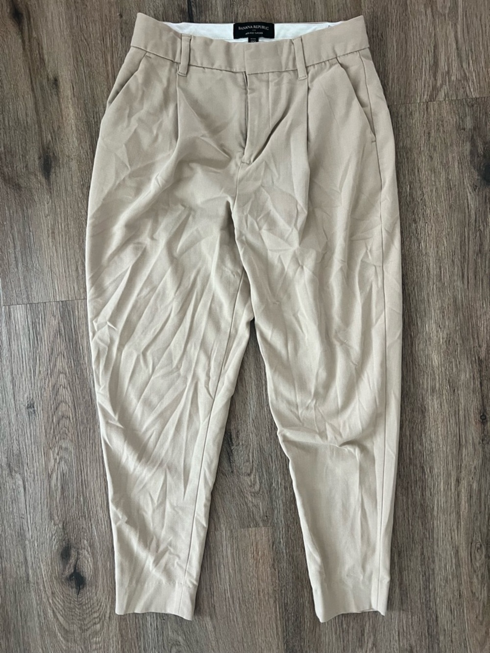 Banana Republic Khaki High Rise Pants - Light Beige